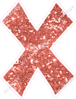 KG 18" Individuals - Coral Sparkle X