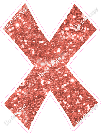 KG 18" Individuals - Coral Sparkle X