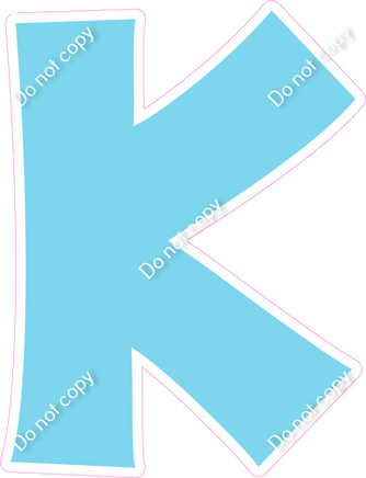 KG 18" Individuals - Flat Baby Blue K