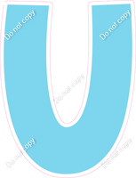 KG 18" Individuals - Flat Baby Blue U