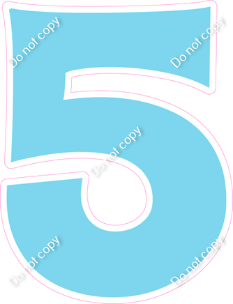 KG 18" Individuals - Flat Baby Blue 5