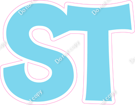 KG 18" Individuals - Flat Baby Blue ST