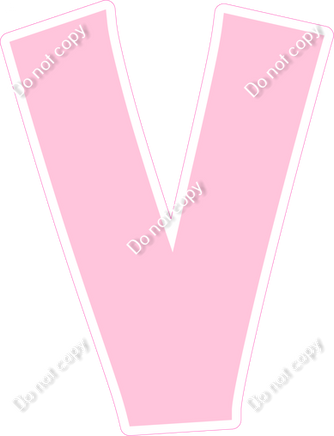 KG 18" Individuals - Flat Baby Pink V