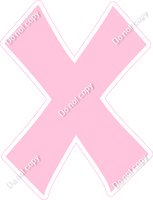 KG 18" Individuals - Flat Baby Pink X