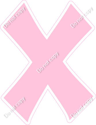 KG 18" Individuals - Flat Baby Pink X