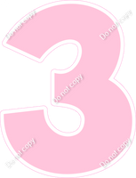 KG 18" Individuals - Flat Baby Pink 3