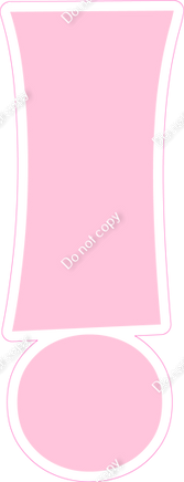 KG 18" Individuals - Flat Baby Pink !