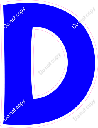 KG 18" Individuals - Flat Blue D