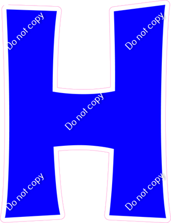 KG 18" Individuals - Flat Blue H