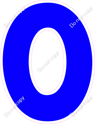 KG 18" Individuals - Flat Blue O