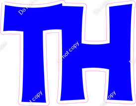 KG 18" Individuals - Flat Blue TH