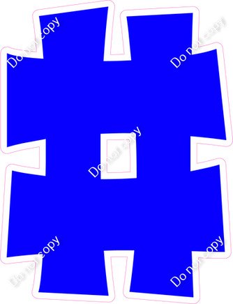 KG 18" Individuals - Flat Blue #