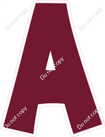 KG 18" Individuals - Flat Burgundy A