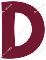 KG 18" Individuals - Flat Burgundy D