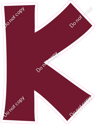 KG 18" Individuals - Flat Burgundy K