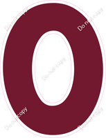 KG 18" Individuals - Flat Burgundy O