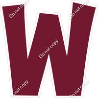 KG 18" Individuals - Flat Burgundy W