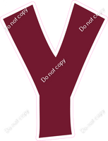 KG 18" Individuals - Flat Burgundy Y