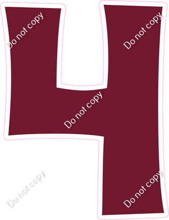 KG 18" Individuals - Flat Burgundy 4