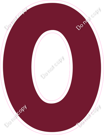 KG 18" Individuals - Flat Burgundy