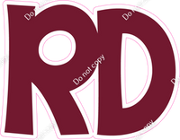 KG 18" Individuals - Flat Burgundy RD