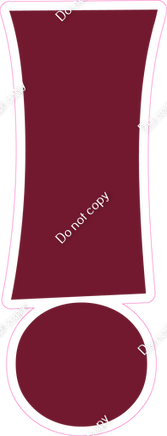 KG 18" Individuals - Flat Burgundy !