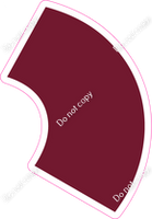 KG 18" Individuals - Flat Burgundy Apostrophe