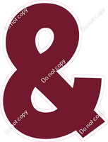 KG 18" Individuals - Flat Burgundy &