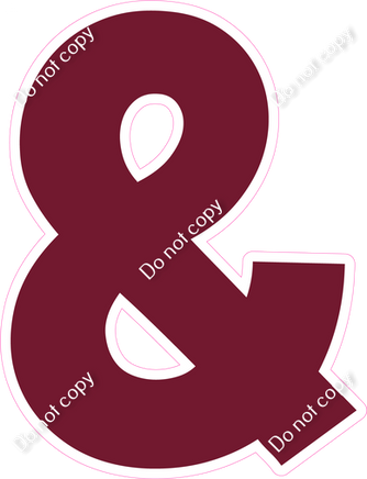 KG 18" Individuals - Flat Burgundy &