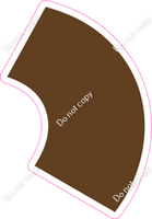 KG 18" Individuals - Flat Chocolate Apostrophe