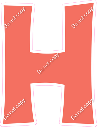 KG 18" Individuals - Flat Coral H