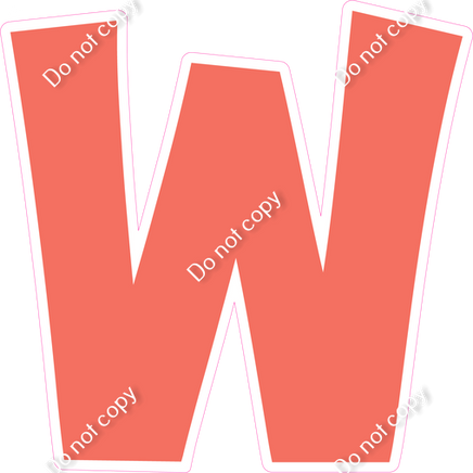 KG 18" Individuals - Flat Coral W