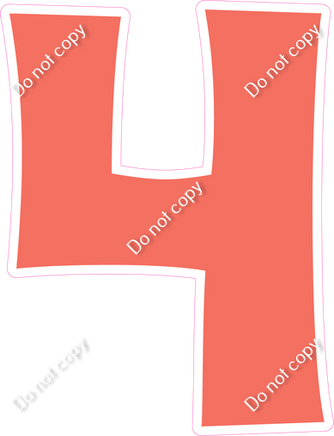 KG 18" Individuals - Flat Coral 4