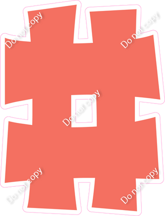 KG 18" Individuals - Flat Coral #