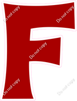 KG 18" Individuals - Flat Crimson F