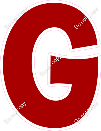 KG 18" Individuals - Flat Crimson G