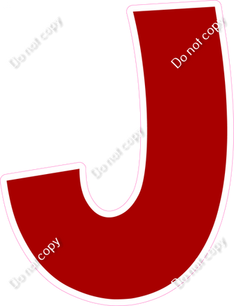 KG 18" Individuals - Flat Crimson J