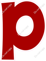 KG 18" Individuals - Flat Crimson P