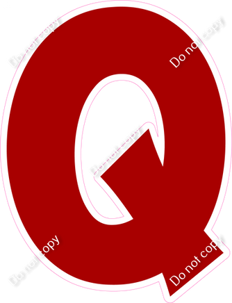 KG 18" Individuals - Flat Crimson Q