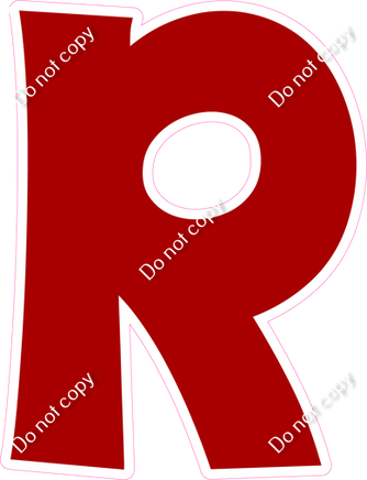 KG 18" Individuals - Flat Crimson R