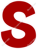 KG 18" Individuals - Flat Crimson S