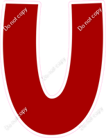 KG 18" Individuals - Flat Crimson U