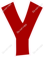 KG 18" Individuals - Flat Crimson Y