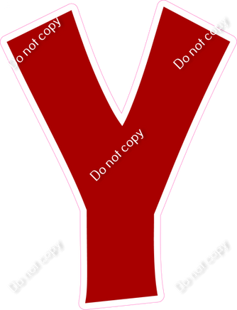 KG 18" Individuals - Flat Crimson Y