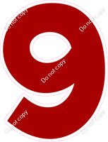 KG 18" Individuals - Flat Crimson 9