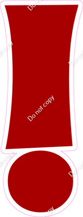 KG 18" Individuals - Flat Crimson !