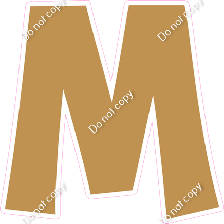 KG 18" Individuals - Flat Gold M