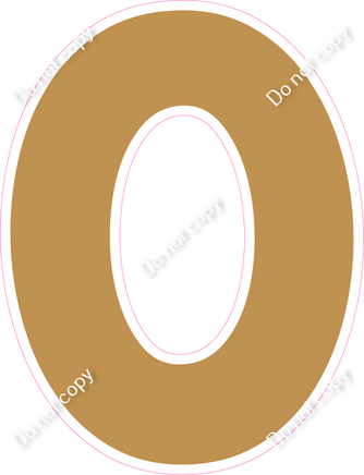 KG 18" Individuals - Flat Gold O