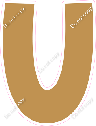 KG 18" Individuals - Flat Gold U