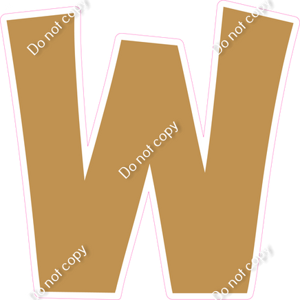 KG 18" Individuals - Flat Gold W